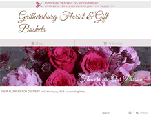 Tablet Screenshot of gaithersburgfloristmd.com
